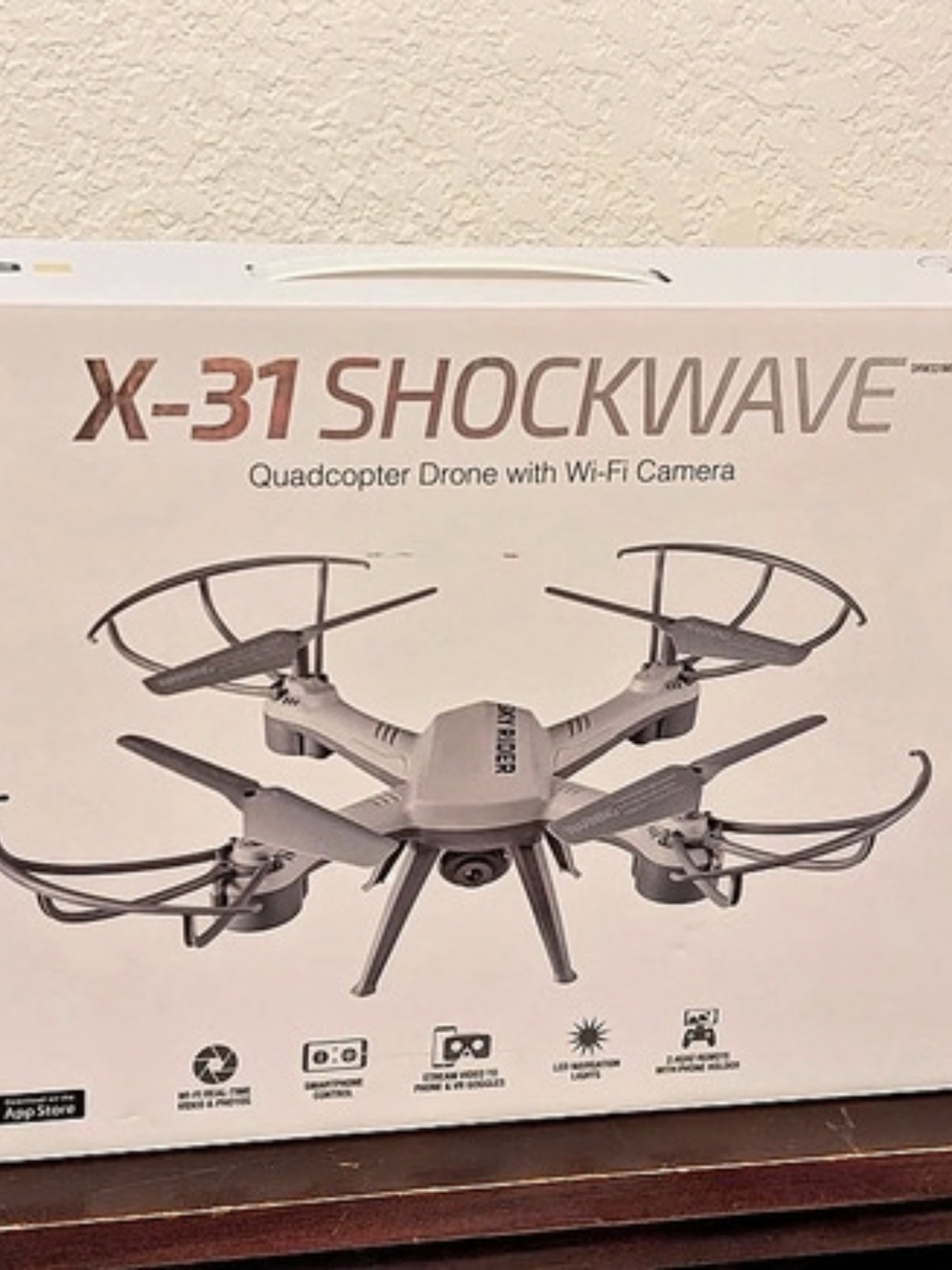 Sky Rider X-31 Shockwave Quadcopter Drone Wi-Fi Camera Quadcopter